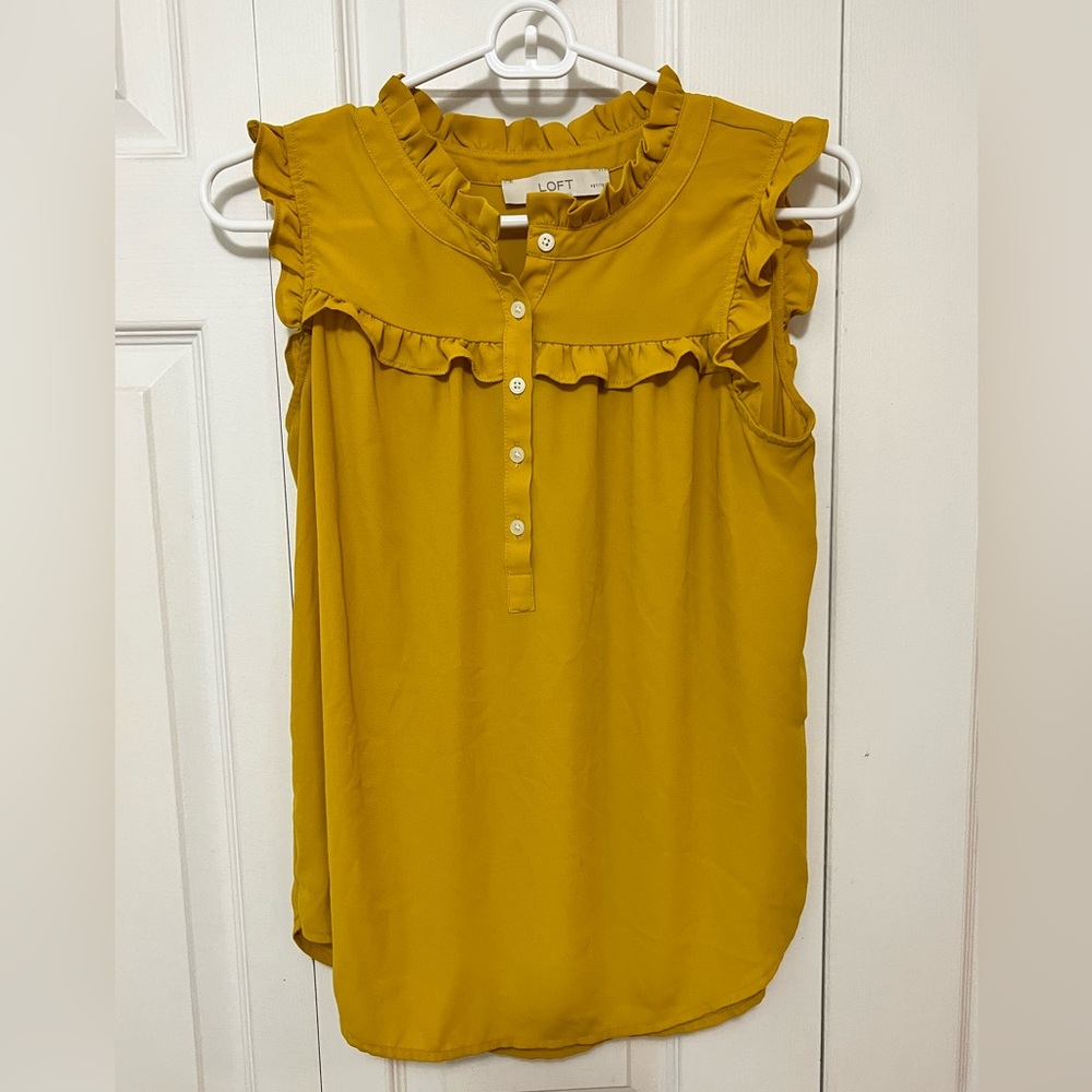 LOFT Blouse Yellow